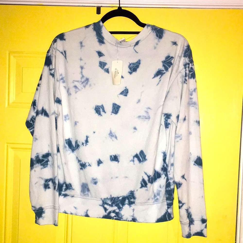 1 Forever 21 Blue & white sweater light weight was $19.99 size medium $8